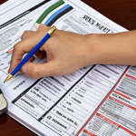 **Prompt:** A student meticulously analyzing global economic news articles and currency charts, highlighting key points and trends related to foreign exchange rates, with textbooks and study materials scattered around. "Foreign Exchange Specialist Exam Prep" visible on a notebook. Focused expression, serious study environment.