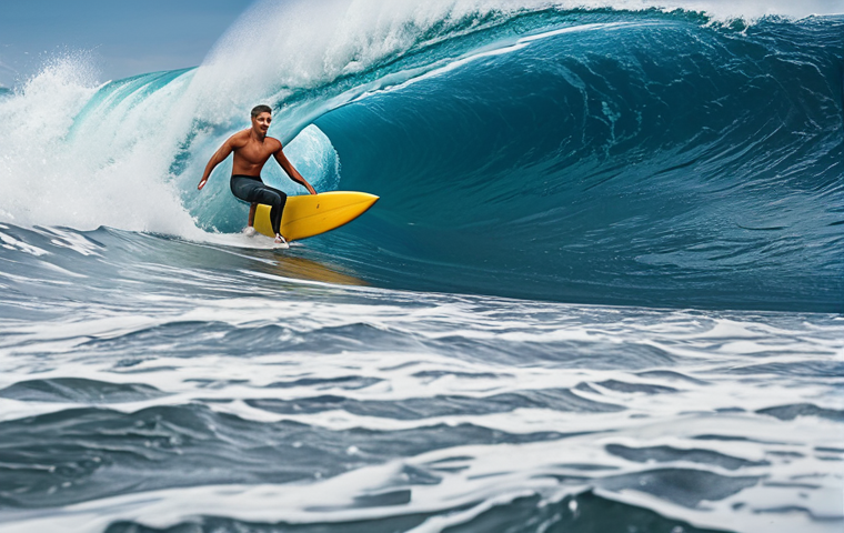 A currency exchange expert managing risk and forecasting rates, protecting a company like a surfer riding a wave.