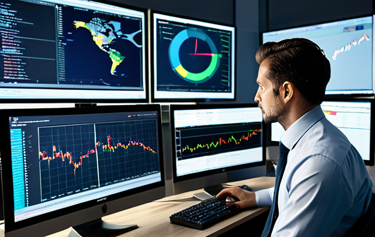 **
"A professional foreign exchange manager analyzing real-time market data on multiple screens, wearing a modest business attire in a modern, high-tech office, fully clothed, appropriate content, safe for work, perfect anatomy, natural proportions, serious expression, professional lighting."
**