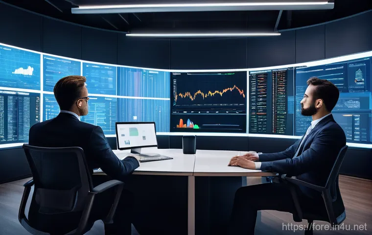 외환관리사와 글로벌 금융 트렌드 분석 - **Global Financial Navigation:** A confident, professionally dressed financial expert, male or femal...