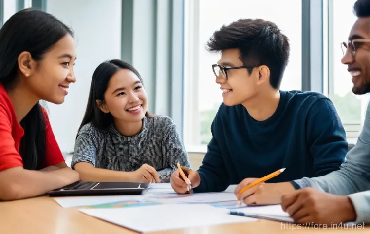 외환관리사와 해외 연수 경험 공유 - **Prompt:** A dynamic, modern financial trading floor scene. Diverse male and female professionals, ... 외환관리사와 해외 연수 경험 공유 - **Prompt:** A dynamic, modern financial trading floor scene. Diverse male and female professionals, ...