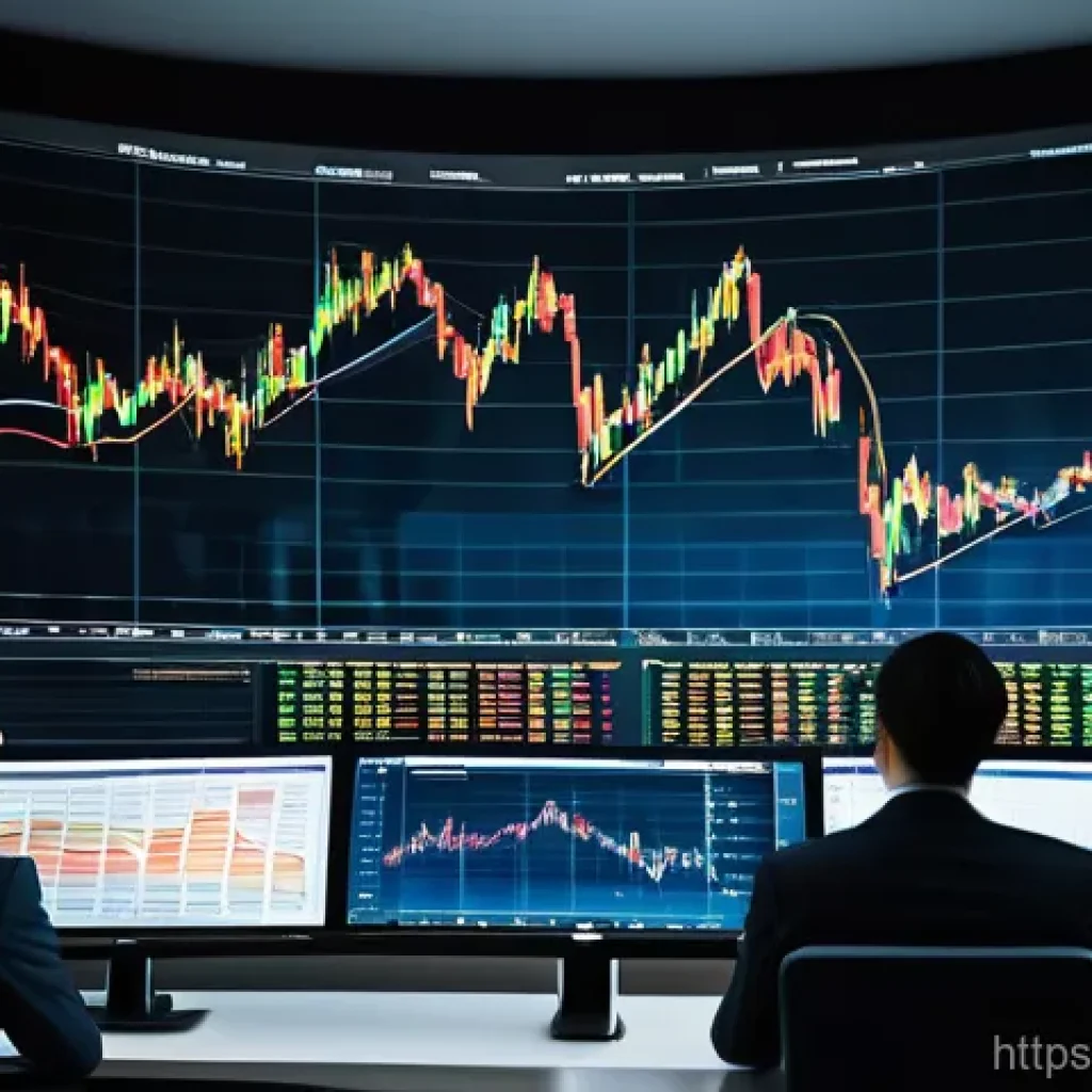외환관리사와 외환 위험 평가 방법 - **Prompt:** A dynamic and complex depiction of the global foreign exchange market. In the foreground...