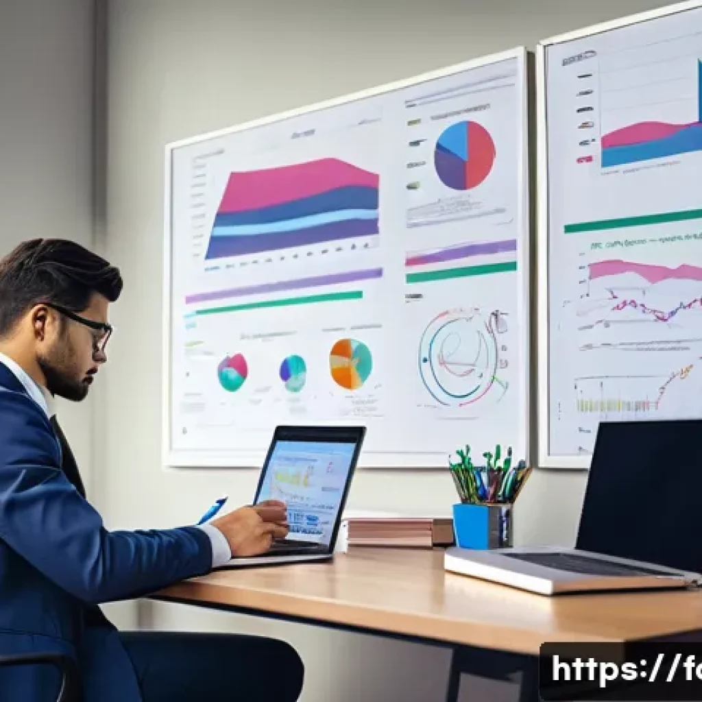 외환관리사 시험 실기 연습 팁 - A focused study scene showing a young professional sitting at a neat desk with multiple open textboo...
